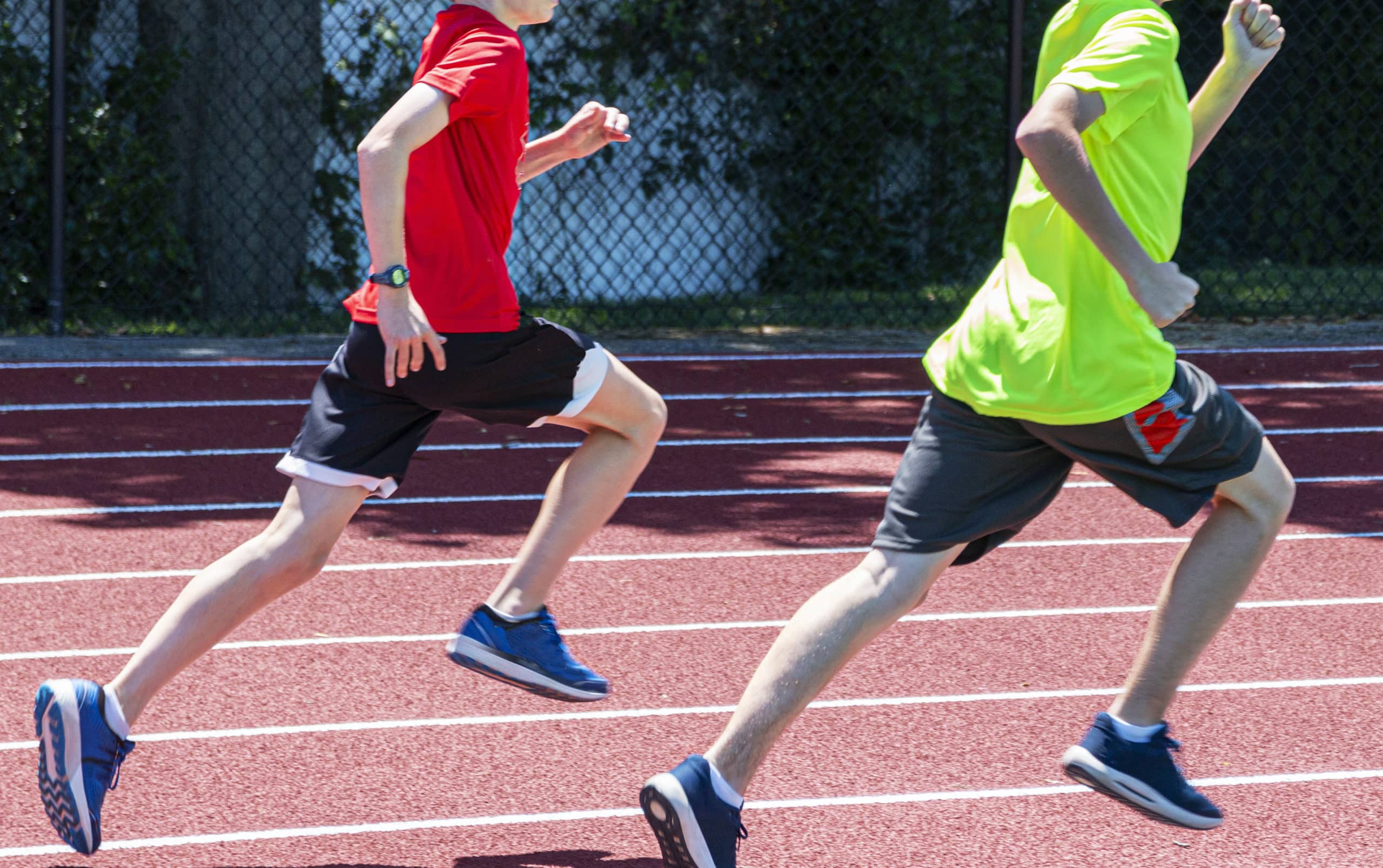 Teens running on track after successful knee treatment