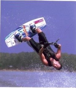 Patient Stephen Manston surfing